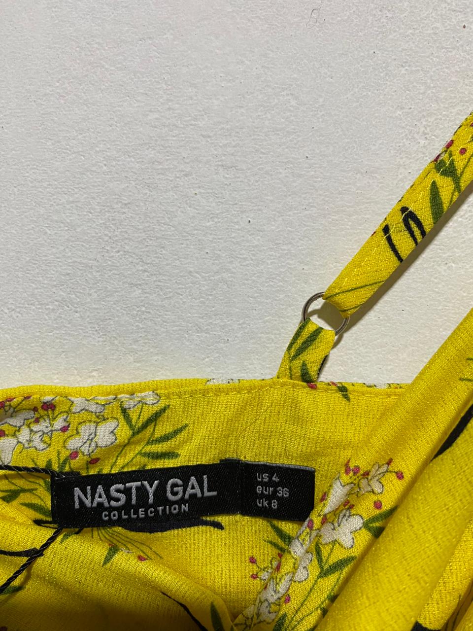 NASTY GAL|S|BUST 17|FRANKIE SILK SLIP MAXI DRESS