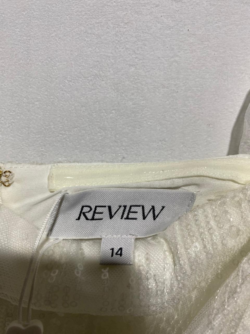 REVIEW|L|BUST 18| SANTORINI SEQUIN MIDI DRESS