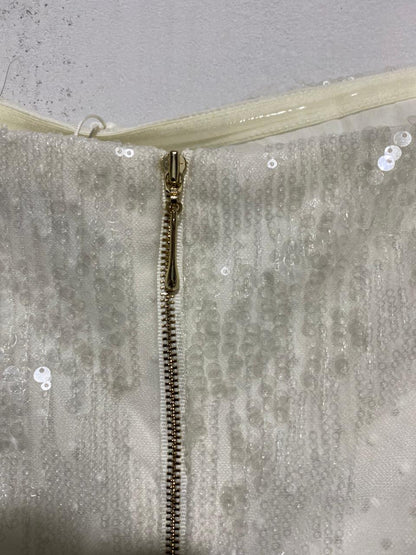 REVIEW|L|BUST 18| SANTORINI SEQUIN MIDI DRESS