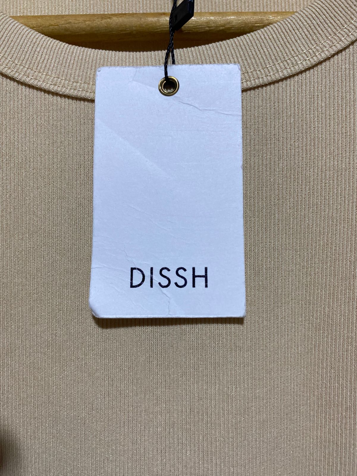 DISSH|M|BUST 14|GATHERED RIBBED DRESS