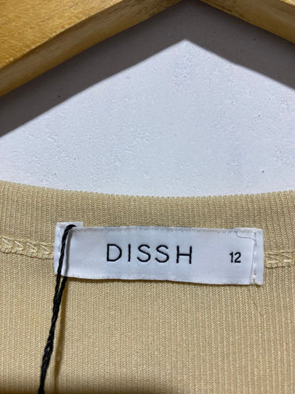 DISSH|M|BUST 14|GATHERED RIBBED DRESS