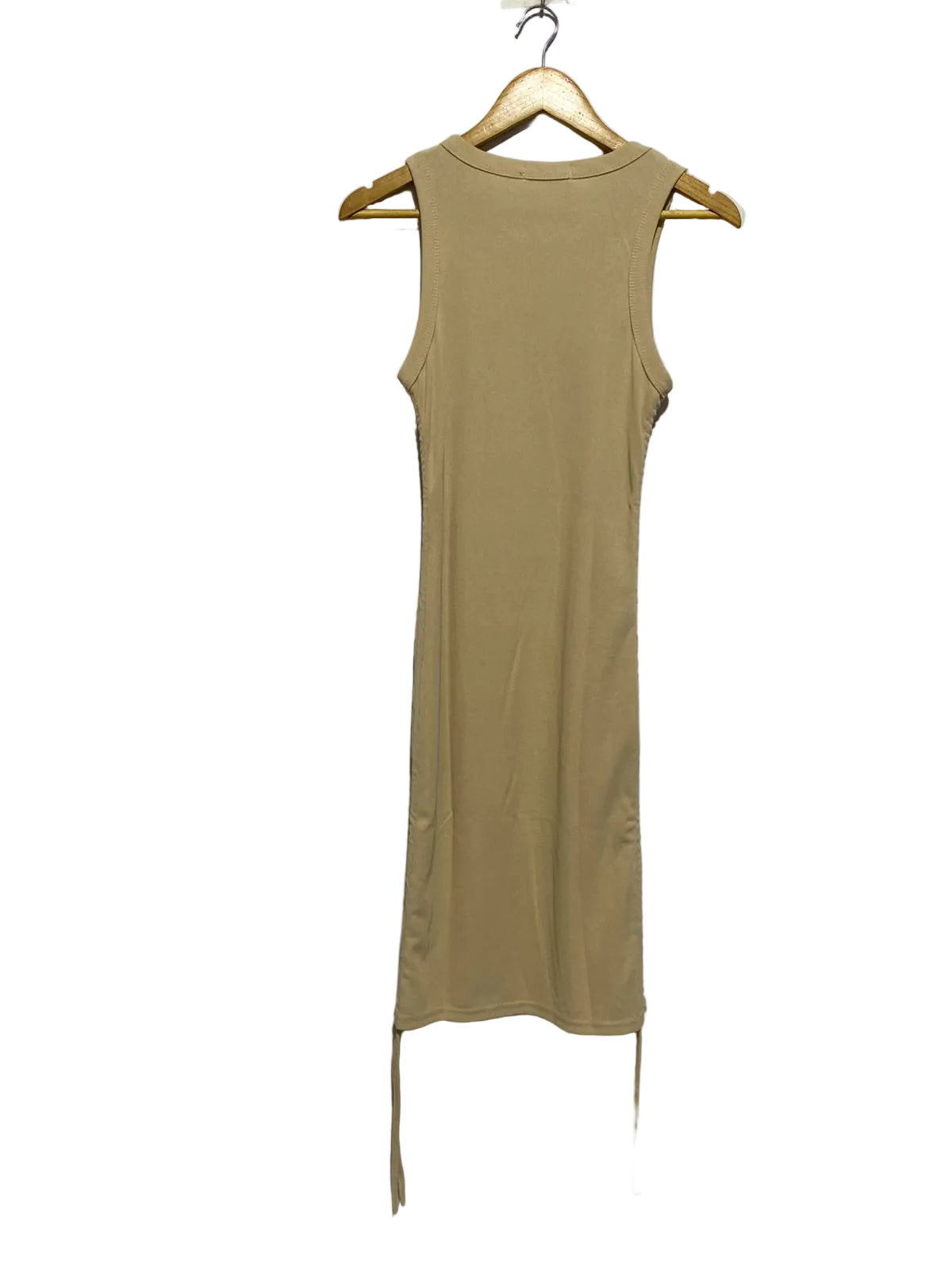 DISSH|M|BUST 14|GATHERED RIBBED DRESS