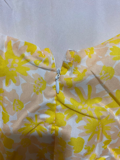 HERE COMES THE SUN|XS/S|BUST 16| PROVENCE BLOOM TIERED RUFFLE MAXI DRESS