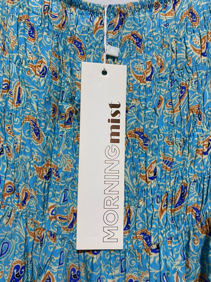 MORNING MIST|S|BUST 14| VINERIA FLORAL-PRINT COTTON MIDI DRESS