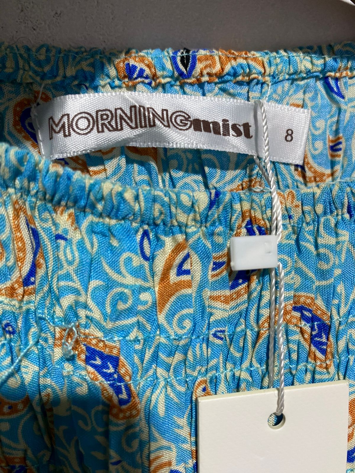 MORNING MIST|S|BUST 14| VINERIA FLORAL-PRINT COTTON MIDI DRESS