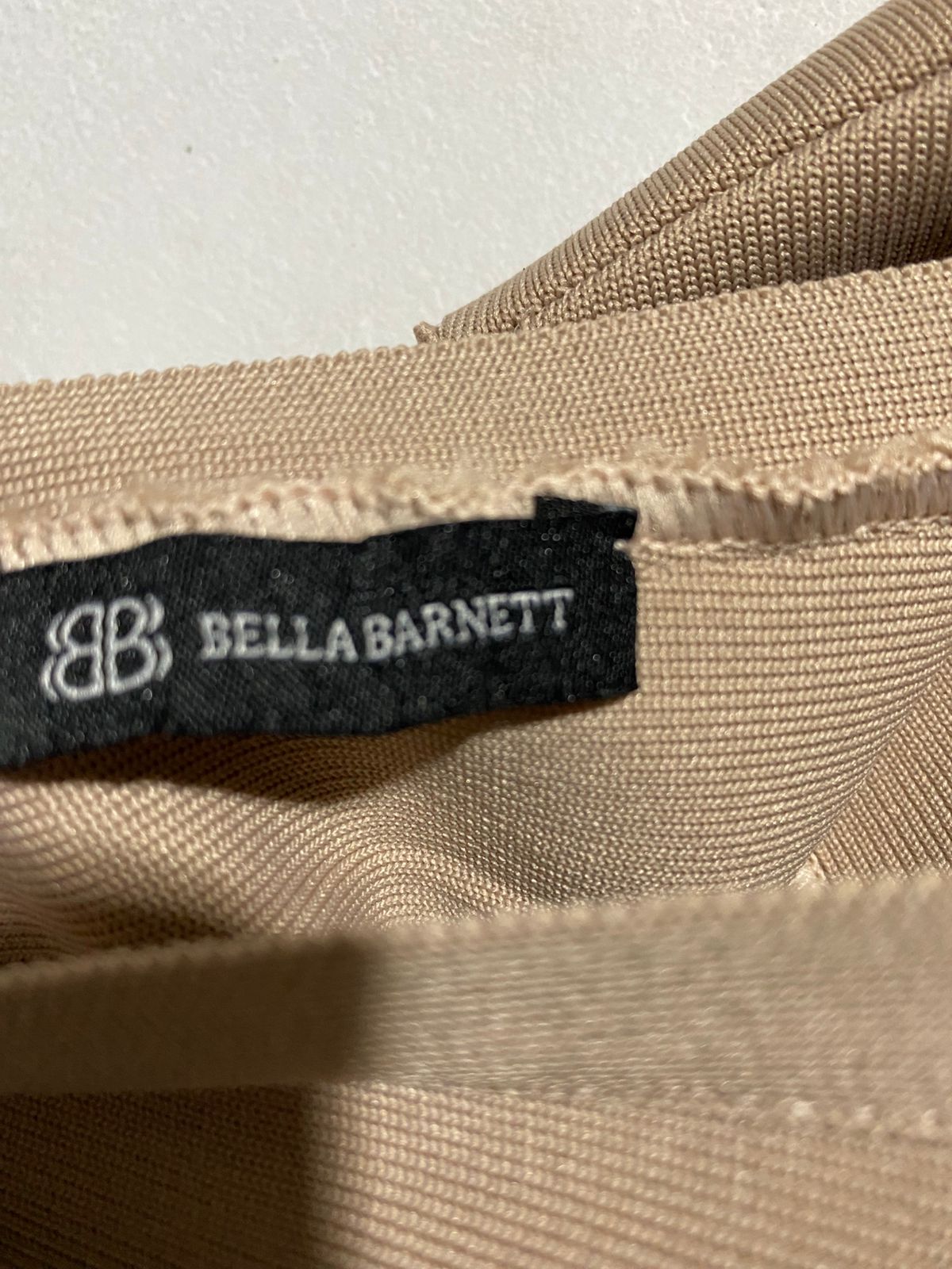 BELLA BARNETT|XS/S|BUST 13|BEIGE SLEEVELESS WIDE-LEG JUMPSUIT WITH TIE WAIST