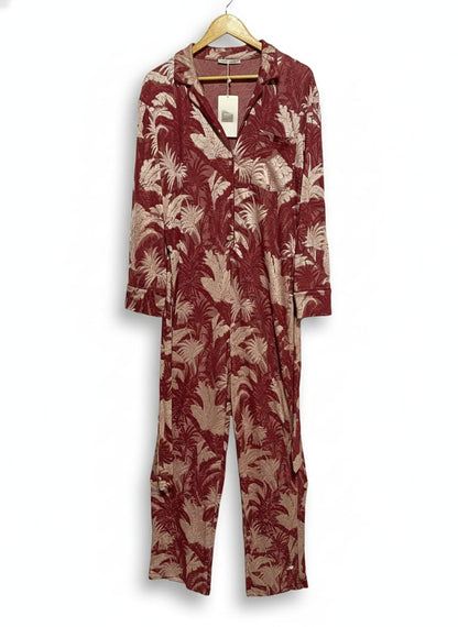 ZARA|S|BUST 19|FLORAL JACQUARD JUMPSUIT
