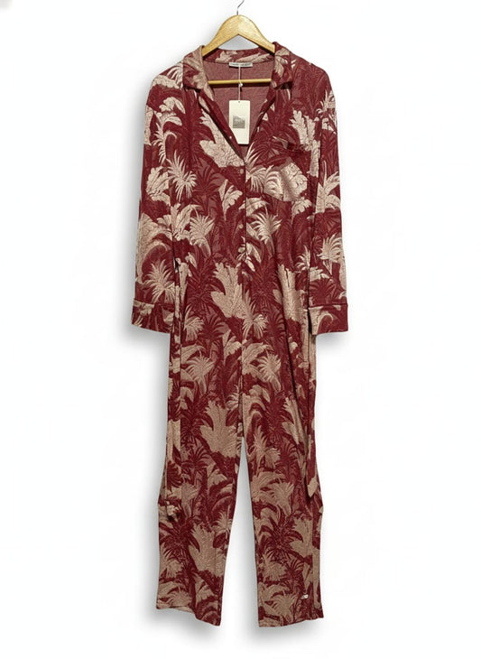 ZARA|S|BUST 19|FLORAL JACQUARD JUMPSUIT