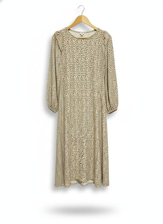 RIVER ISLAND|XS/S|BUST 18| WOMEN'S AMALIE LONG-SLEEVE MID-CALF DRESS