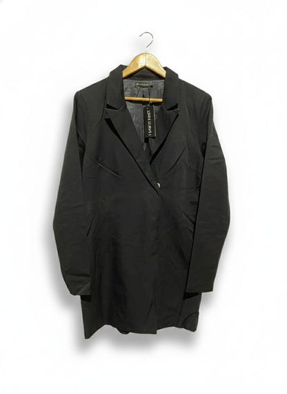 I SAW IT FIRST|M|BUST 18|BLACK SINGLE-BUTTON BLAZER DRESS