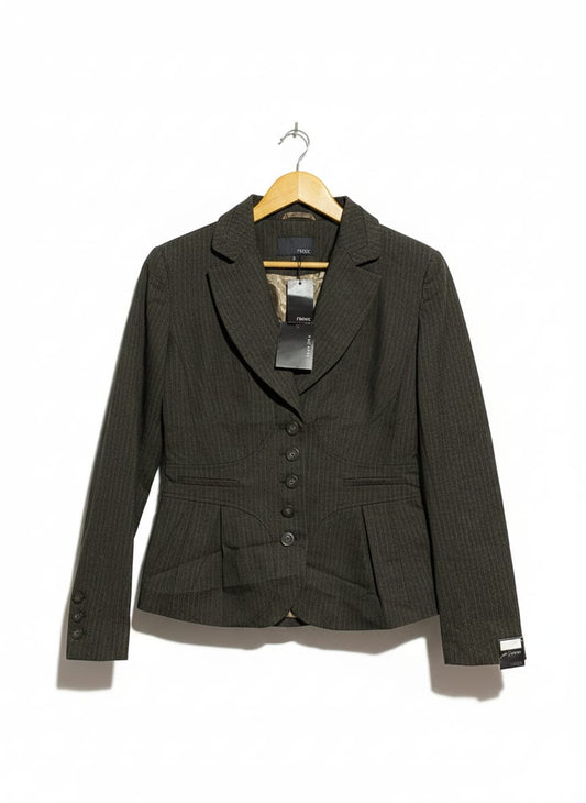 NEXT |M|BUST 18|WOMEN'S BROWN PINSTRIPE TAILORED BLAZER
