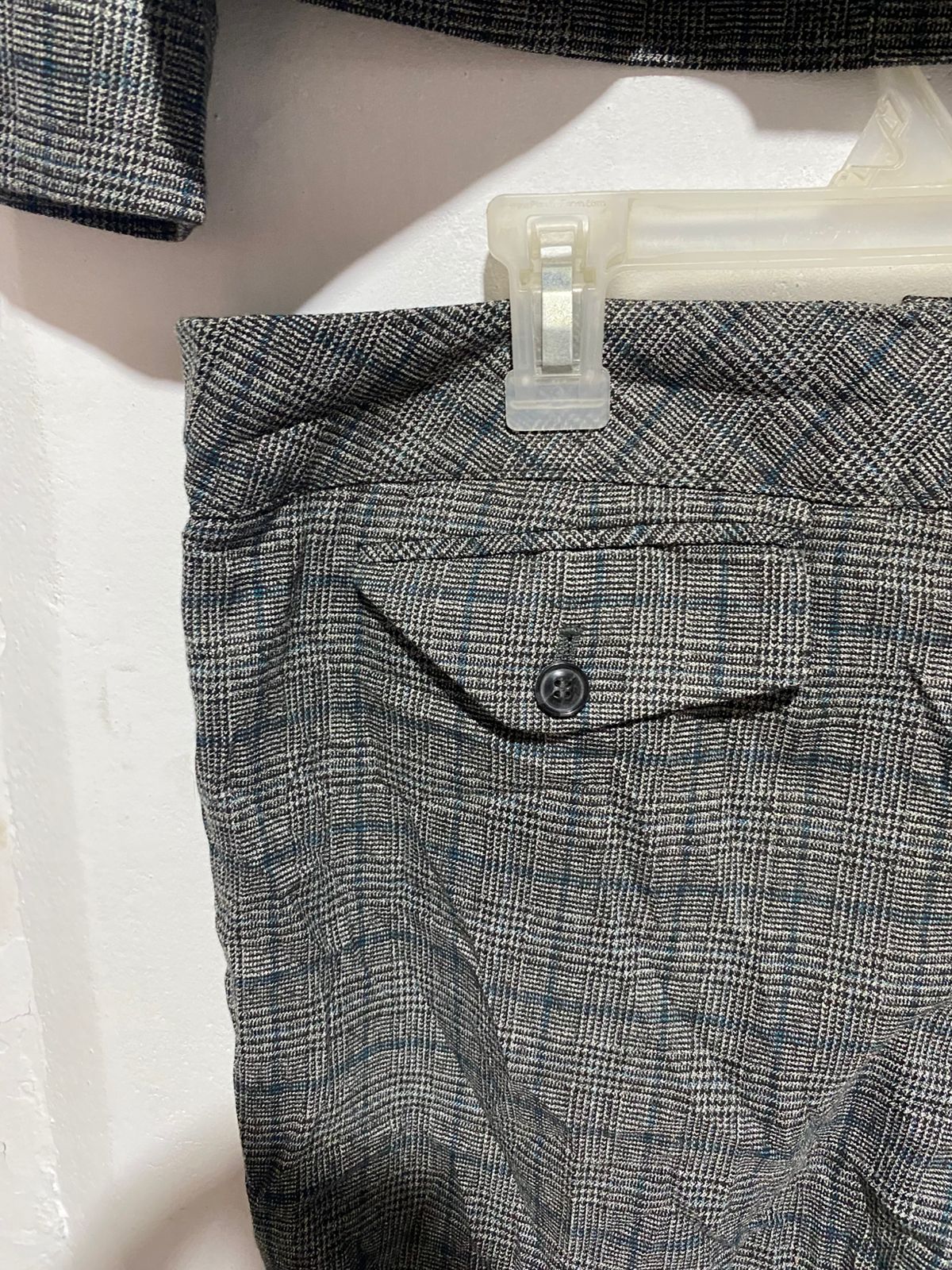 KASPER|MEDIUM|GREY CHECK WOMEN'S SUIT BLAZER AND TROUSERS SET