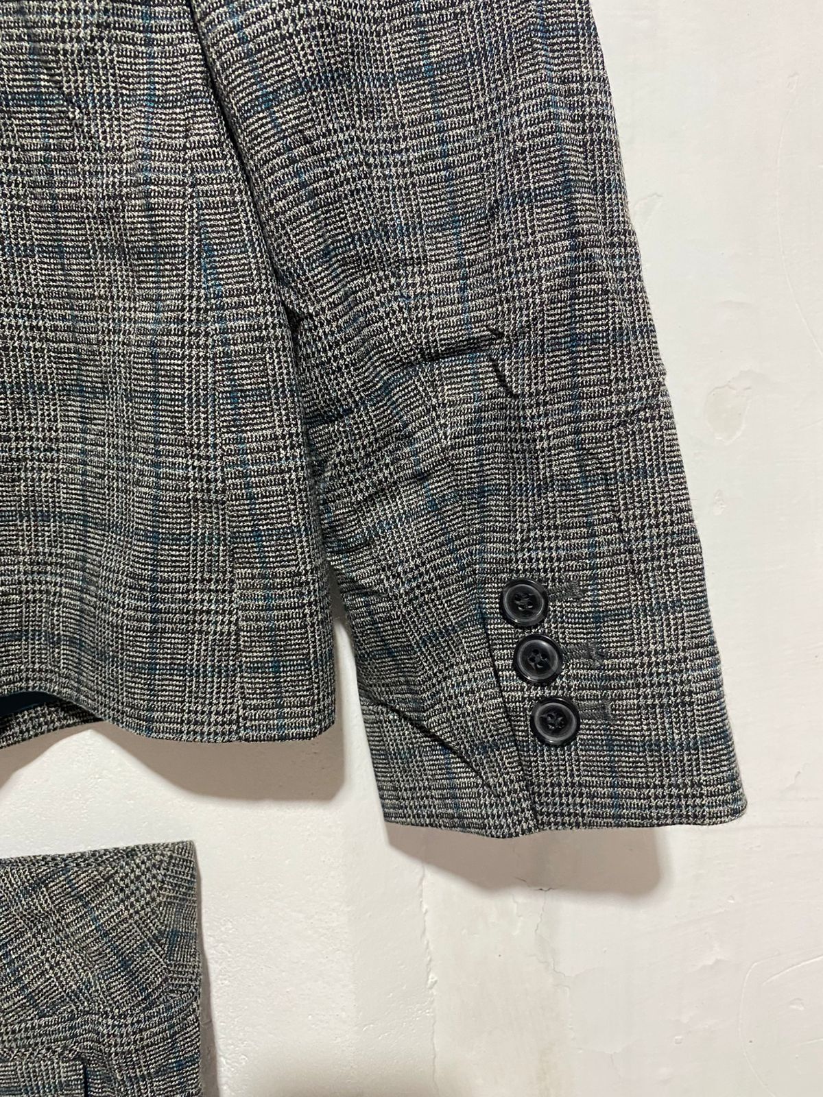 KASPER|MEDIUM|GREY CHECK WOMEN'S SUIT BLAZER AND TROUSERS SET