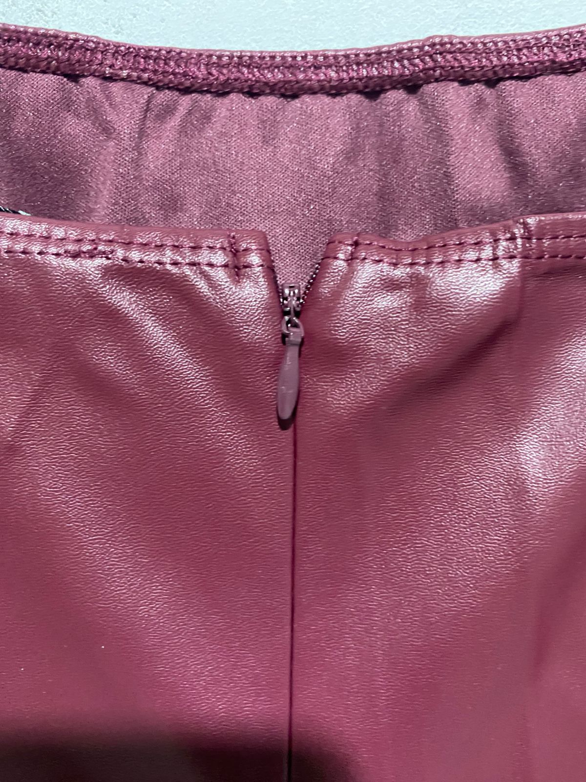 PRETTY LITTLE THING|M|BUST 15|Giselle Faux Leather Slip Midi Dress