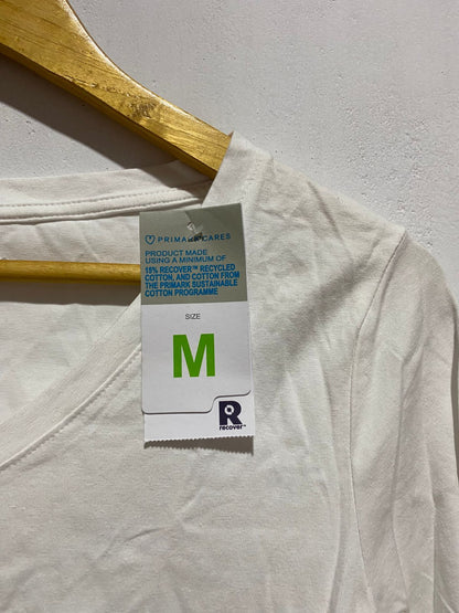 PRIMARK|M|BUST 17|Tech Long Sleeve T-Shirt  WHITE