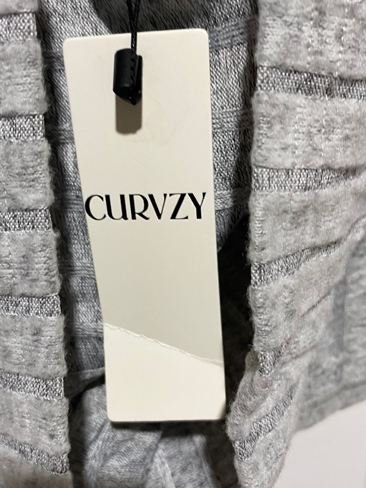 CURVZY|XL|BUST 23|GREY RIBBED DRESS AND LONGLINE SHRUG CO-ORD SET