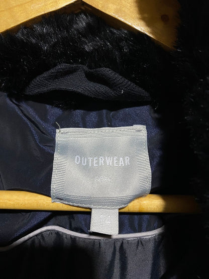 NEXT OUTER WEAR|L|BUST 22| Navy Blue Long Puffer Coat