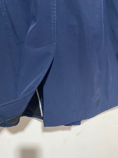 DKNY|XL|BUST 24|NAVY BLUE WATER-RESISTANT HOODED ANORAK COAT