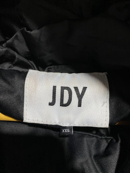JDY| XXL|BUST 25|BLACK LONG HOODED PUFFER COAT