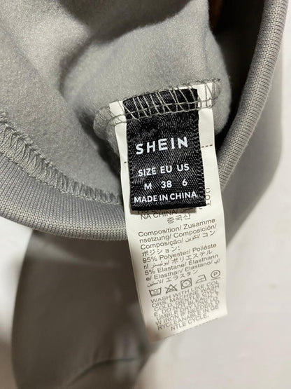 SHEIN|M|BUST 22|GREY RELAXED-FIT HALF-ZIP SWEATSHIRT