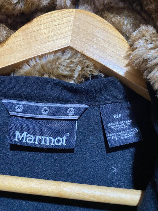 MARMOT| S| BUST 18|FURLONG WOMEN'S SOFTSHELL VEST WITH FAUX FUR TRIM
