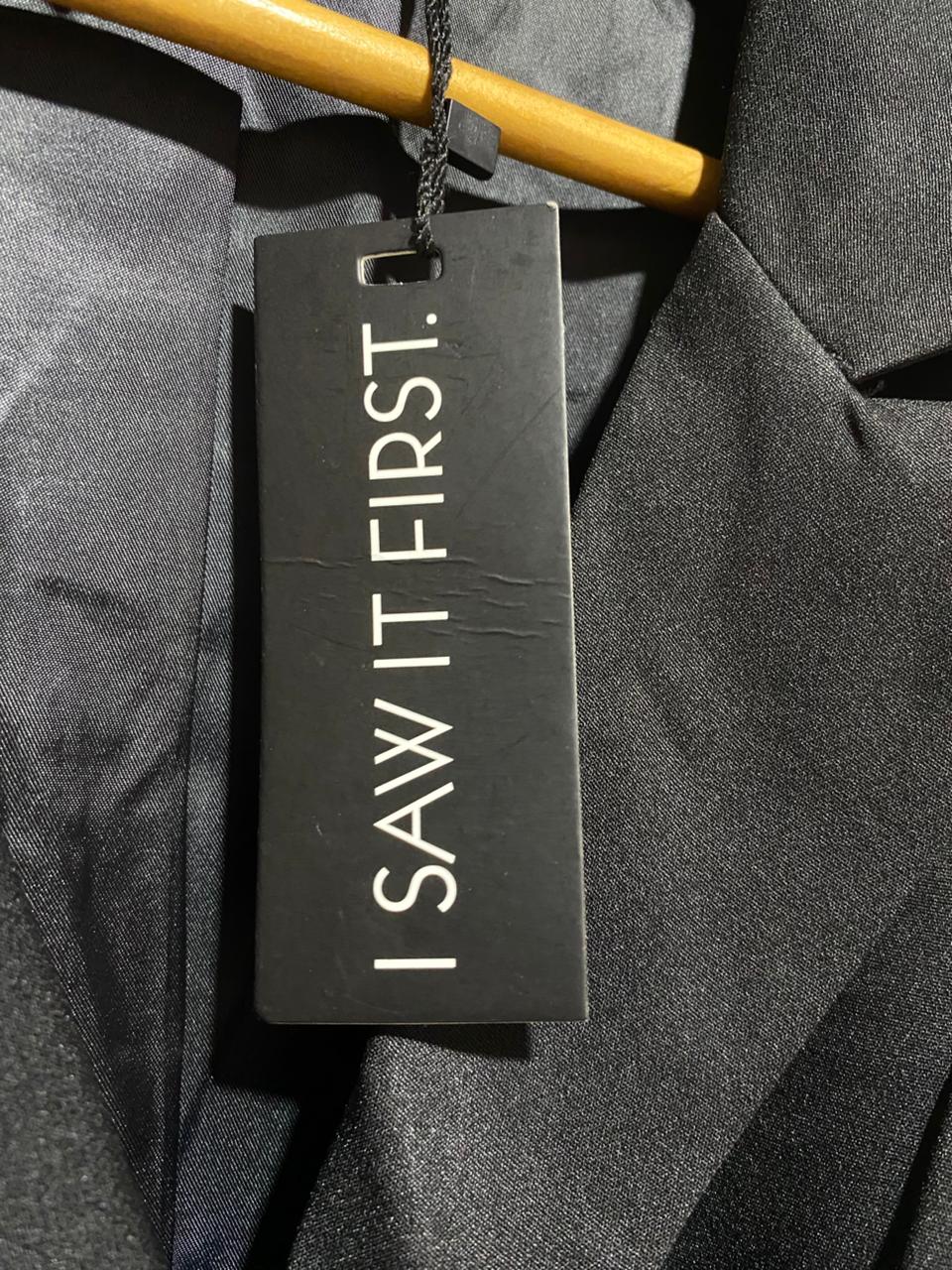 I SAW IT FIRST|M|BUST 18|BLACK SINGLE-BUTTON BLAZER DRESS