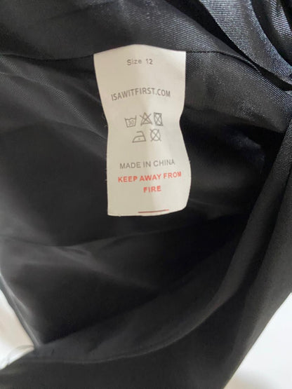 I SAW IT FIRST|M|BUST 18|BLACK SINGLE-BUTTON BLAZER DRESS