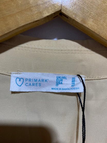 PRIMARK|XL/XXL|BUST 26|PALE YELLOW SINGLE-BUTTON RELAXED-FIT BLAZER