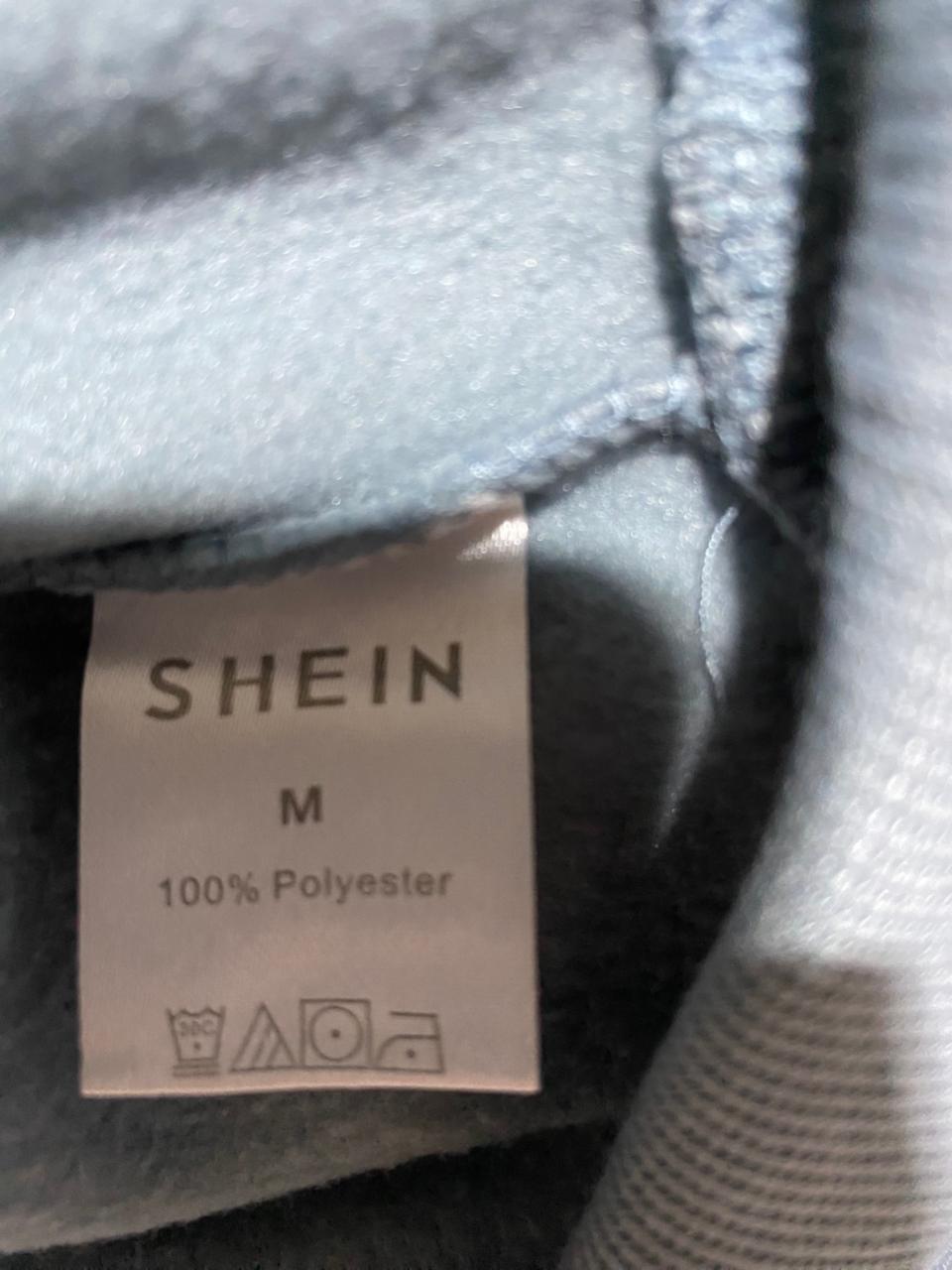 SHEIN | M|BUST 22|TEAL BLUE "LOS ANGELES CALIFORNIA" GRAPHIC PRINT HOODIE