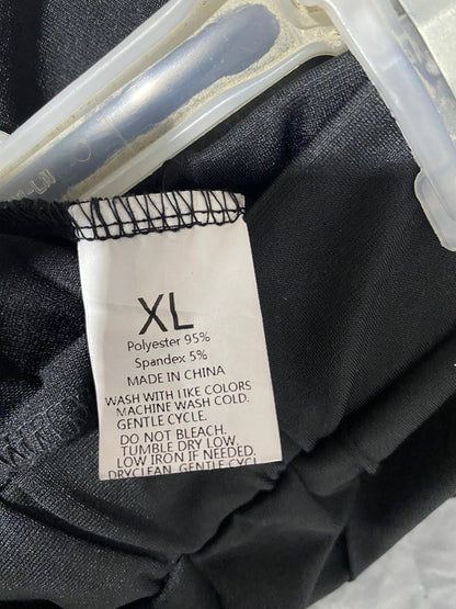 Black Wide-Leg Trousers|XLARGE|WAIST 30 ELASTICATED