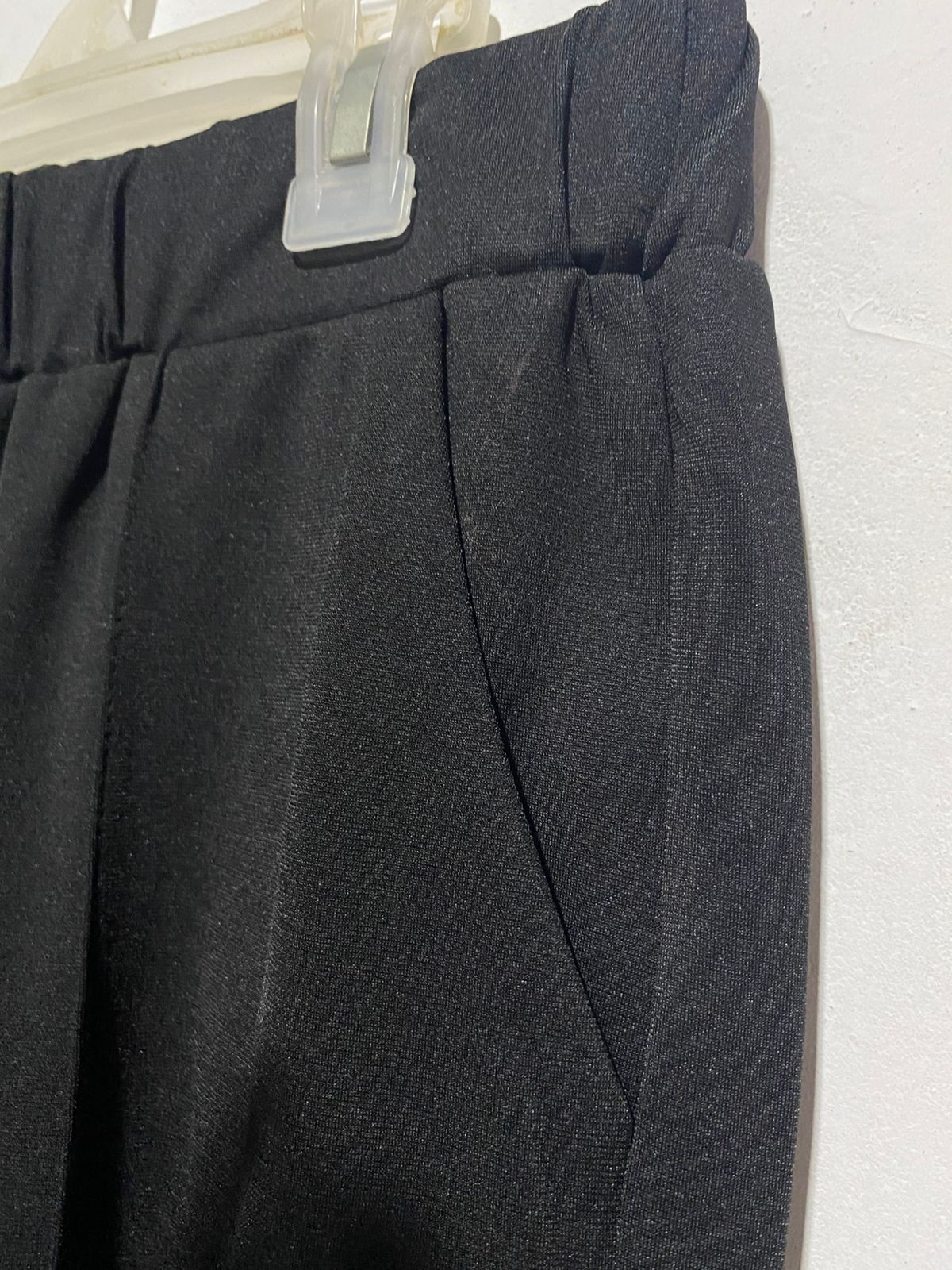 Black Wide-Leg Trousers|XLARGE|WAIST 30 ELASTICATED