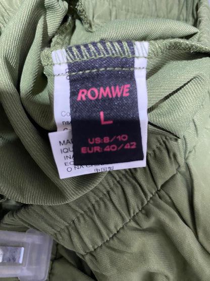 ROMWE|L|WAIST 30|OLIVE GREEN CARGO JOGGER PANTS