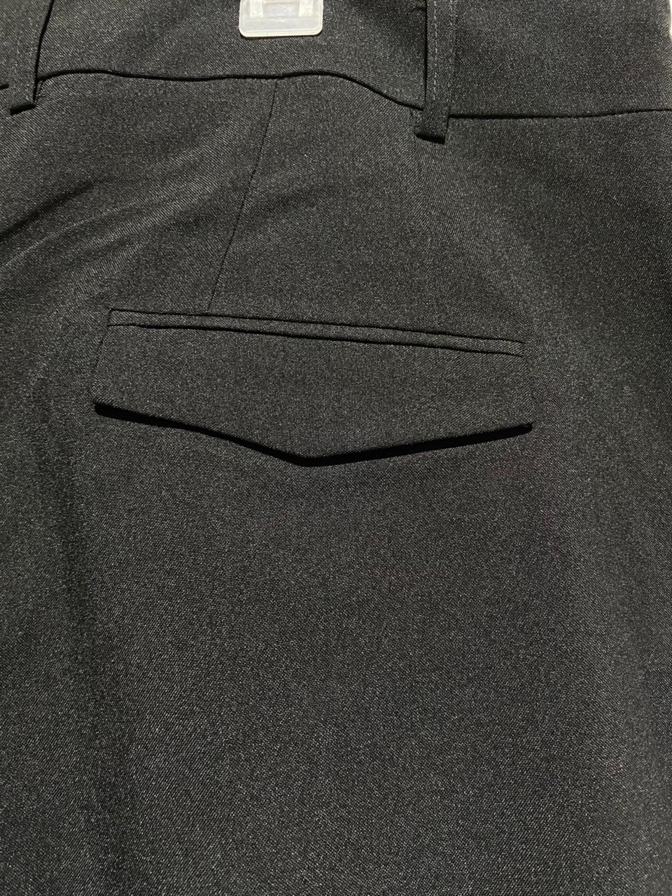 BLACK ANKLE-LENGTH STRAIGHT LEG TROUSERS|L/XL|WAIST 36