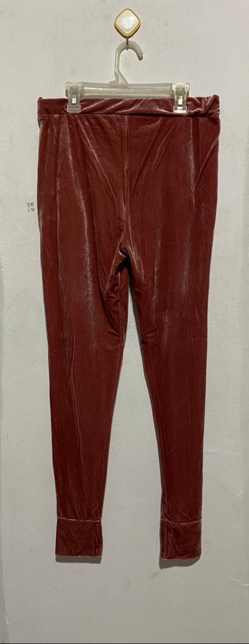 GOLDDIGGA|L|WAIST 30|DUSTY ROSE VELOUR JOGGER PANTS