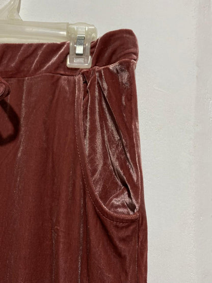 GOLDDIGGA|L|WAIST 30|DUSTY ROSE VELOUR JOGGER PANTS