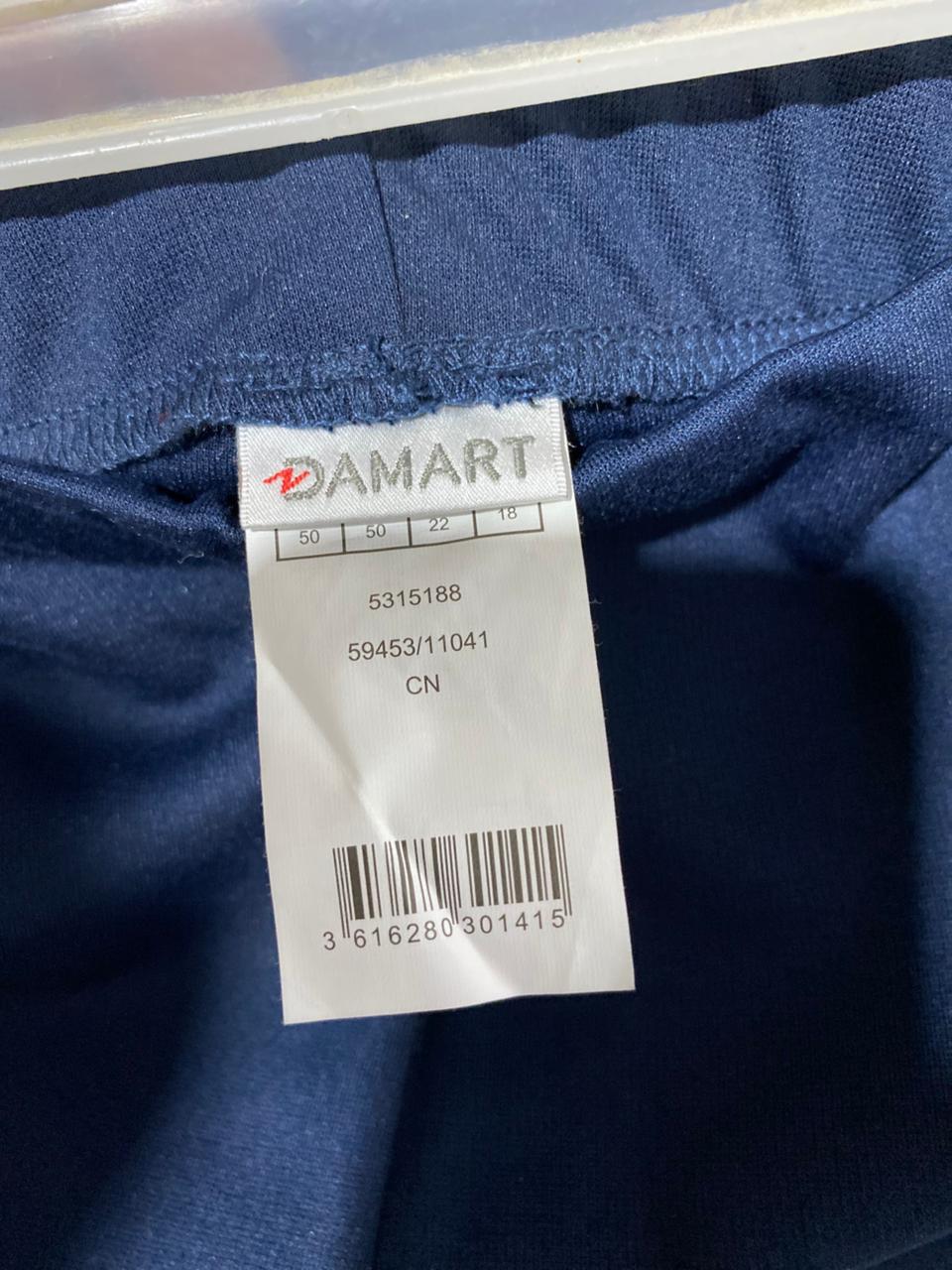 DAMARTXXL/XXXL|WAIST 40|NAVY BLUE SLIM ANKLE PANTS