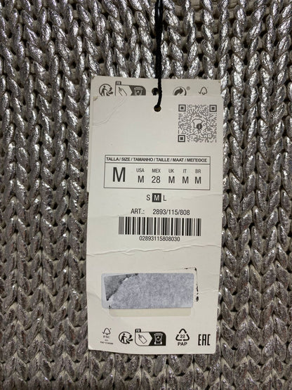 ZARA | M|BUST 14|METALLIC THREAD KNIT TOP