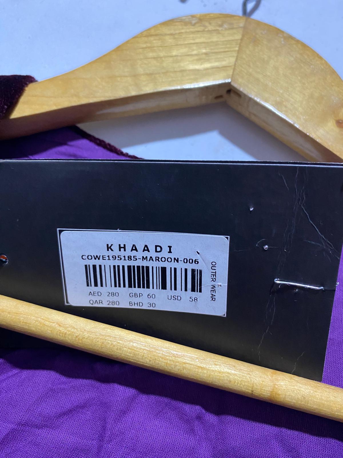 KHAADI|S|BUST 17|Jacket Blazer Velvet