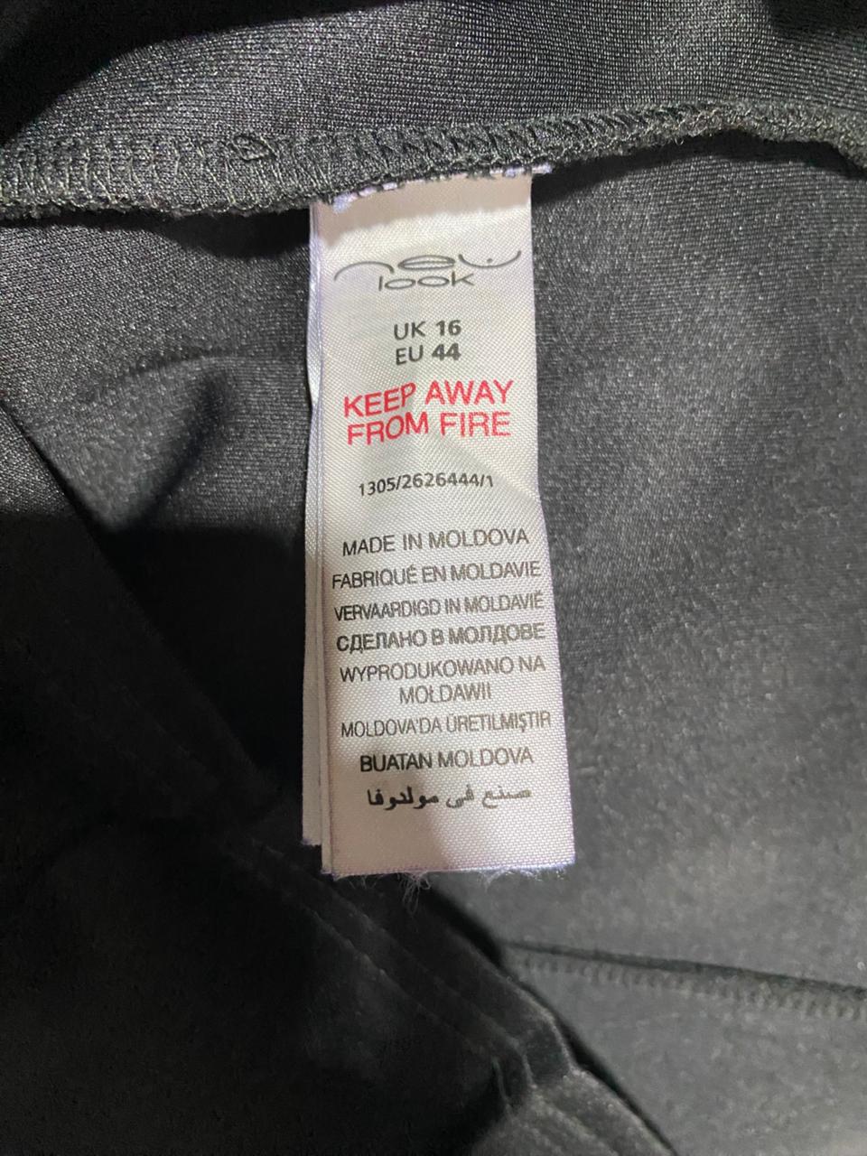 NEU LOOK |L|BUST 18|PATRIZIA PEPE PANELLED MINI DRESS