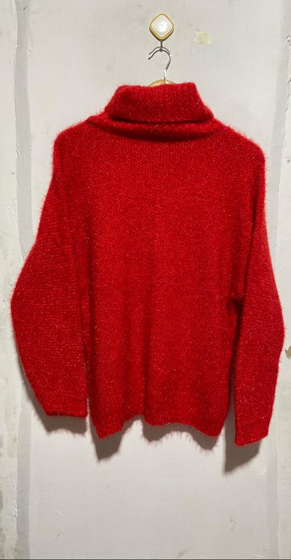 HIGH NECK SWEATER|S/M|BUST 21|