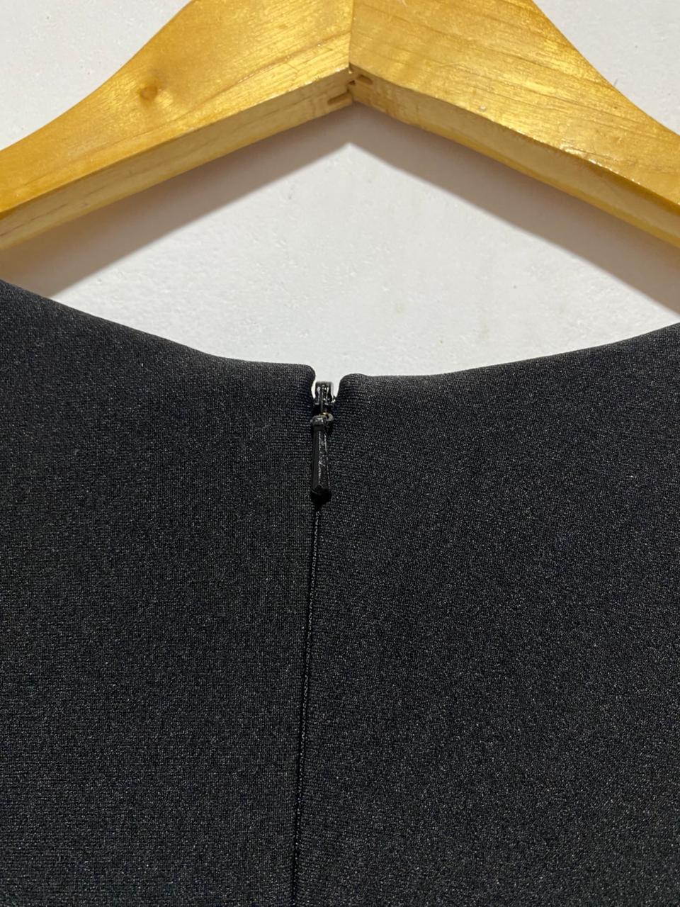 DIVA CATWALK|S|BUST 14|ATHENA BLACK SQUARE NECK SHEATH DRESS