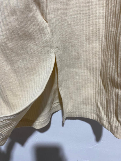 MISSGUIDED |XS|BUST 13|BEIGE TIE FRONT MIDI DRESS