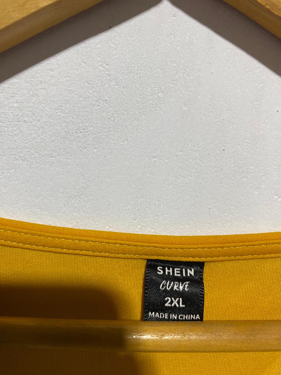 SHEIN CURVE|XXL|BUST 22| JOEL PUFF SLEEVE MIDI DRESS