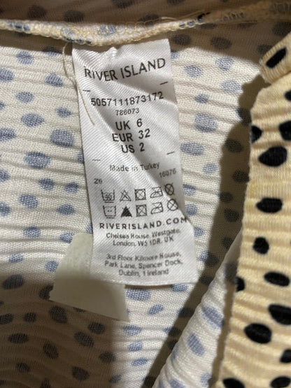 RIVER ISLAND|XS/S|BUST 18| WOMEN'S AMALIE LONG-SLEEVE MID-CALF DRESS