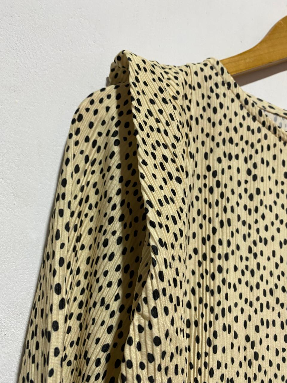 RIVER ISLAND|XS/S|BUST 18| WOMEN'S AMALIE LONG-SLEEVE MID-CALF DRESS