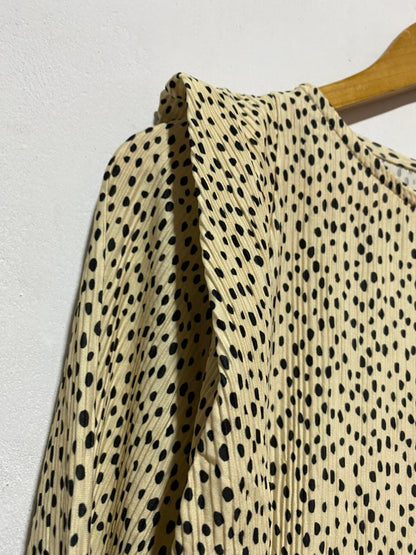 RIVER ISLAND|XS/S|BUST 18| WOMEN'S AMALIE LONG-SLEEVE MID-CALF DRESS