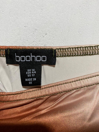 BOOHOO|L|BUST 19| PRINTED FLOWING MIDI DRESS