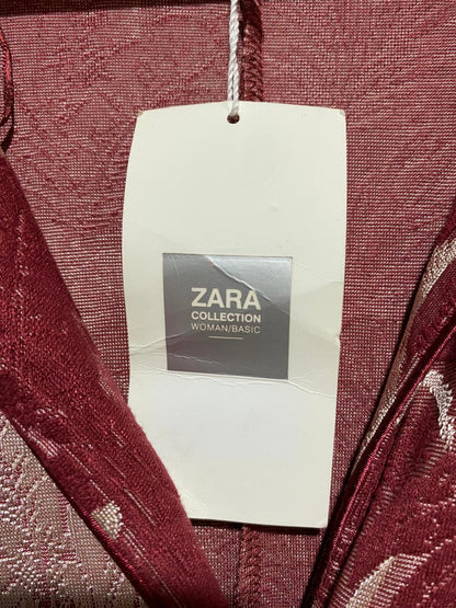 ZARA|S|BUST 19|FLORAL JACQUARD JUMPSUIT