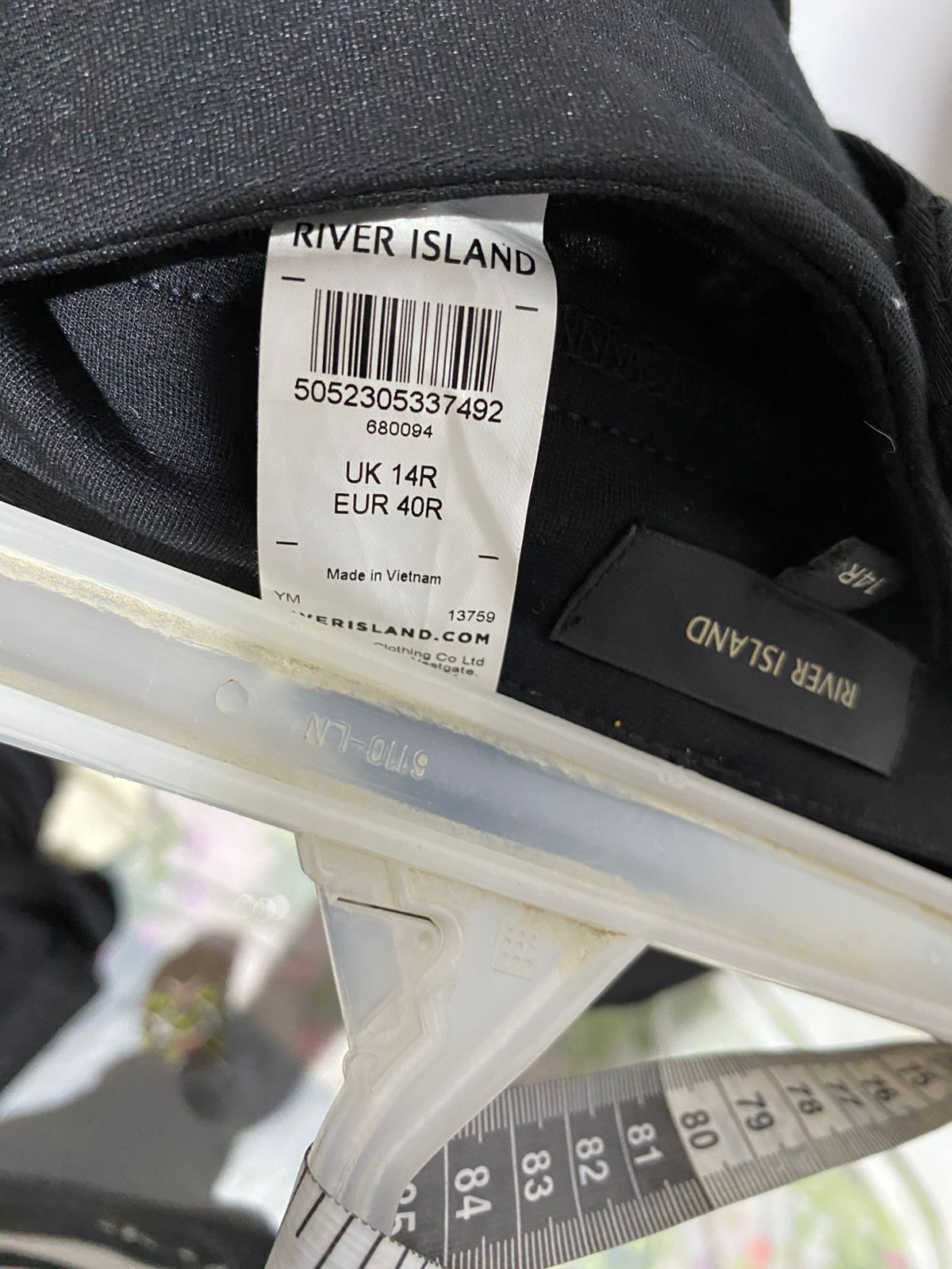 RIVER ISLAND|L|WAIST 32|BLACK ANKLE PANTS WITH GOLD ZIPPERS