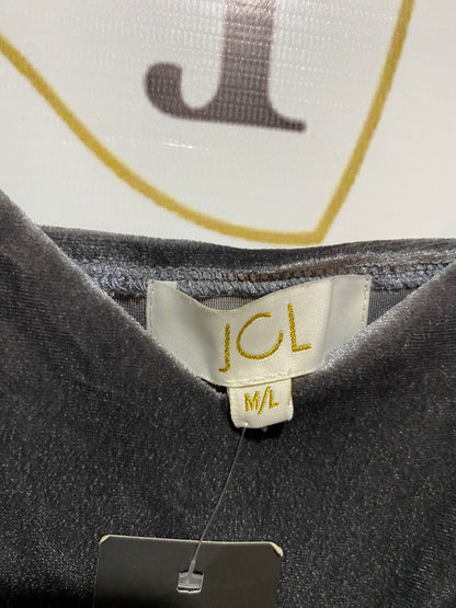 BOOHOO|M/L| BUST 16| V-Neck Velvet Midi Slip Dress